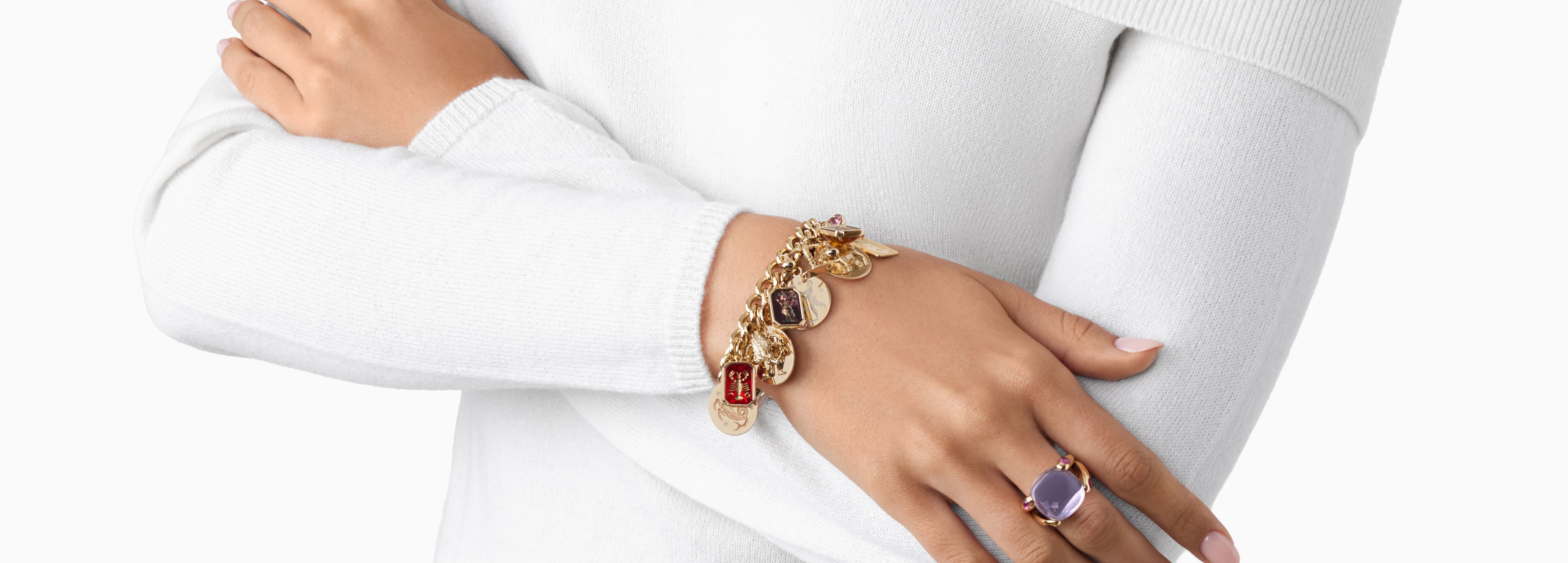 Zodiac charm bracelet